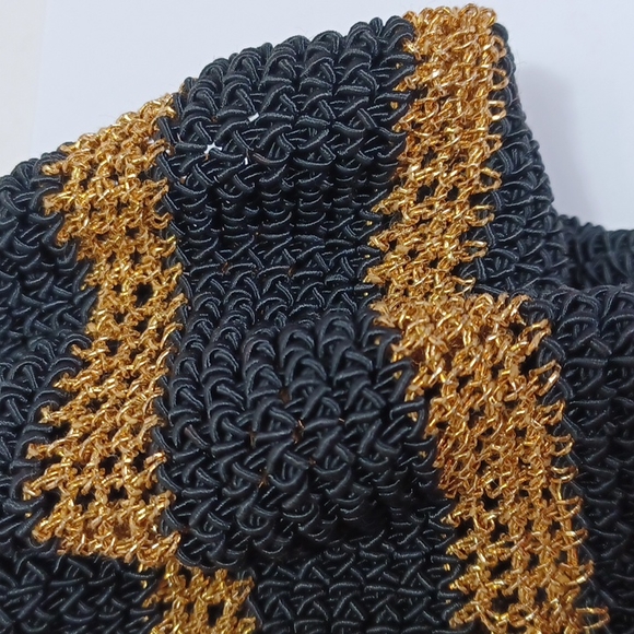 Vintage Knitted Drawstring Purse - Picture 8 of 8